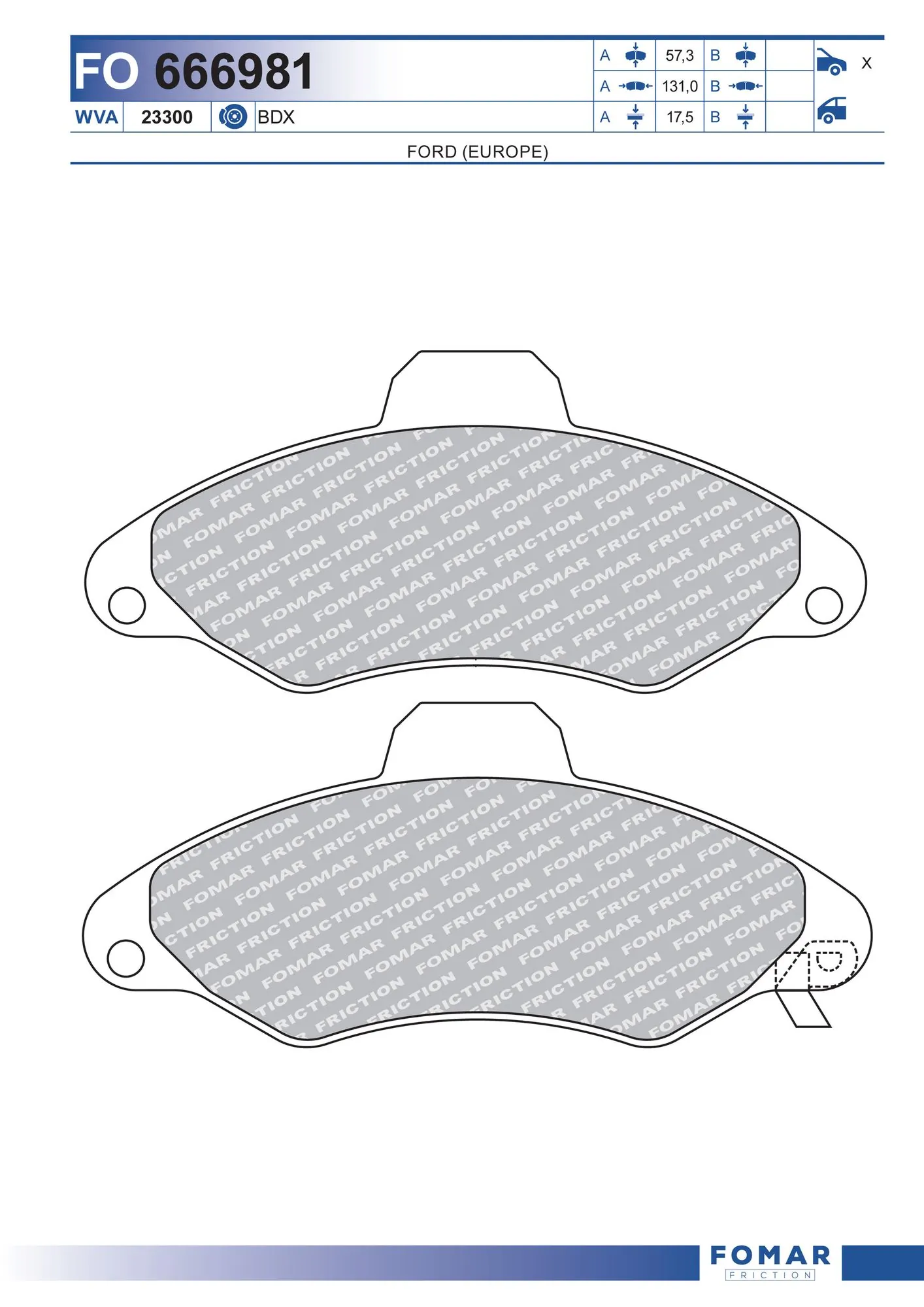Brake Pad Set, disc brake